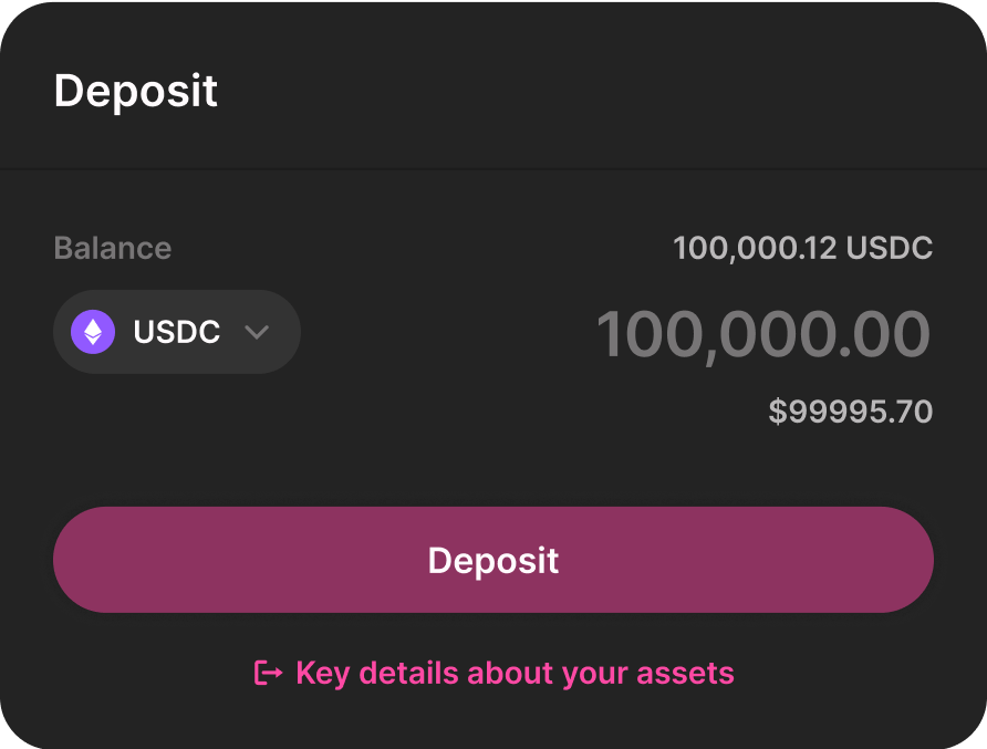 Deposit UI